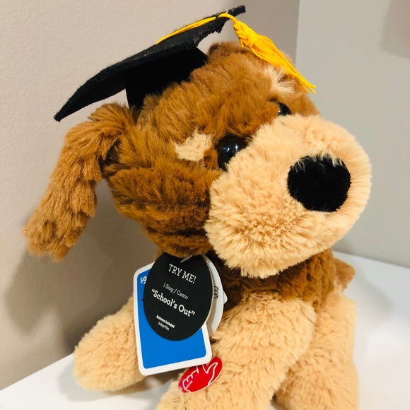 Graduation Stuffed Dog - Picture 2 of 3